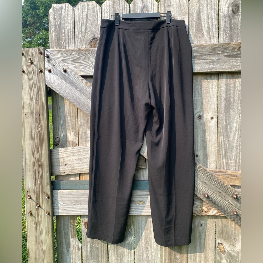 H&M Classic Wide Leg Black Pants Size 14 - Picture 8 of 9